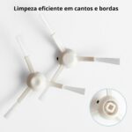 Kit 2 Escovas Laterais Xiaomi X10+/X20+/S10+/S20+ com cerdas duplas, encaixe perfeito e reposição compatível para maior eficiência na limpeza - Imagem 6