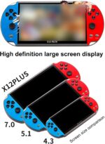 HUIOP X12 Plus: console portátil 7" com 1000 jogos, joystick duplo e saída AV para jogar onde quiser - Imagem 8