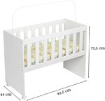 Mini Berço Infantil Nina 2 em 1 com colchão, rodízios e mosquiteiro: conforto, segurança e praticidade para o bebê. - Imagem 6
