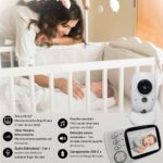 Babá Eletrônica com Monitor LCD e Visão Noturna para monitorar seu bebê com segurança, áudio bidirecional e alcance de 260m. - Imagem 3