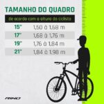 Bicicleta Aro 29 Rino Everest 27V com Alivio, freio hidráulico e suspensão com trava para mais desempenho e controle. - Imagem 4