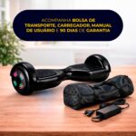 Hoverboard Skate Elétrico 6.5 com Bluetooth, LED e equilíbrio dinâmico para diversão com estilo e desempenho. - Imagem 7