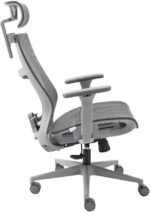 Cadeira de Escritório Elements Vertta Cinza Pro com encosto e assento 100% mesh premium, mais conforto e respirabilidade. - Imagem 4