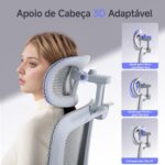 LarkLeaves Cadeira de Escritório Ergonômica com apoio 3D e descanso para os pés: conforto ideal para trabalhar e jogar. - Imagem 5