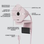 Webcam Logitech Brio 300 Full HD 1080p com privacidade e correção automática de luz para videochamadas nítidas e profissionais - Imagem 7