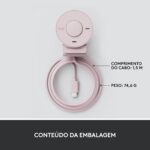 Webcam Logitech Brio 300 Full HD 1080p com privacidade e correção automática de luz para videochamadas nítidas e profissionais - Imagem 10