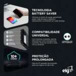 Power Bank ELG PB81BK 8100mAh: compacto, seguro e ideal para carregar 2 dispositivos em viagem - Imagem 3