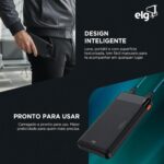 Power Bank ELG PB81BK 8100mAh: compacto, seguro e ideal para carregar 2 dispositivos em viagem - Imagem 4