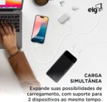 Power Bank ELG PB81BK 8100mAh: compacto, seguro e ideal para carregar 2 dispositivos em viagem - Imagem 5