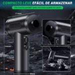 Aspirador portátil 3 em 1 sem fio, 50.000 RPM, potente e recarregável para limpeza de teclado, carro e eletrônicos - Imagem 5