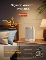 DREO Atom One 1500W: aquecimento rápido, silencioso e com oscilação de 70° para máximo conforto. - Imagem 4