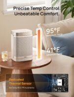 DREO Atom One 1500W: aquecimento rápido, silencioso e com oscilação de 70° para máximo conforto. - Imagem 6