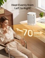 DREO Atom One 1500W: aquecimento rápido, silencioso e com oscilação de 70° para máximo conforto. - Imagem 7