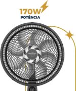 Ventilador de Coluna Britânia 8 Pás de 40cm 170W BVC42A 220V - Imagem 3