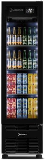 Cervejeira Imbera 244L Inverter Full Black Bivolt com vidro duplo e fechamento automático para resfriamento eficiente e compra segura - Imagem 2