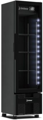 Cervejeira Imbera 244L Inverter Full Black Bivolt com vidro duplo e fechamento automático para resfriamento eficiente e compra segura - Imagem 3