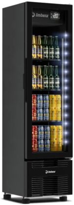 Cervejeira Imbera 244L Inverter Full Black Bivolt com vidro duplo e fechamento automático para resfriamento eficiente e compra segura - Imagem 4