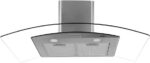 Coifa e Depurador Philco 90cm Glass 110V com lâmpadas LED e 3 velocidades para sua cozinha. - Imagem 4