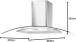 Coifa e Depurador Philco 90cm Glass 110V com lâmpadas LED e 3 velocidades para sua cozinha. - Imagem 8