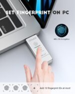 iDiskk Flash Drive 512GB: backup rápido e seguro com impressão digital e USB-C para iPhone 15, MacBook e Android - Imagem 5