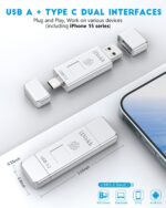iDiskk Flash Drive 512GB: backup rápido e seguro com impressão digital e USB-C para iPhone 15, MacBook e Android - Imagem 6