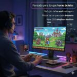 Monitor Gamer HQ 24 M24100HQG 100Hz Full HD com VESA e ajuste de inclinação para jogos mais fluidos e confortável visualização - Imagem 4