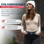 ONE-BELT: cinto elástico invisível, antiderrapante e ajustável para cintura de até 127 cm, ideal para homens e mulheres. - Imagem 4