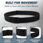 ONE-BELT: cinto elástico invisível, antiderrapante e ajustável para cintura de até 127 cm, ideal para homens e mulheres. - Imagem 5