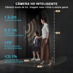 Fechadura digital biométrica com câmera, app e senha: segurança, controle remoto e acesso rápido para sua casa. - Imagem 4