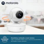 Babá Eletrônica Motorola VM50G com tela 5,0, visão panorâmica, zoom e áudio bidirecional para monitorar seu bebê com segurança. - Imagem 6