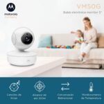 Babá Eletrônica Motorola VM50G com tela 5,0, visão panorâmica, zoom e áudio bidirecional para monitorar seu bebê com segurança. - Imagem 7