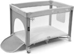 Berço Desmontável Multikids Baby DayDream Cinza BB404 com 2 alturas e colchão macio para conforto do bebê - Imagem 6