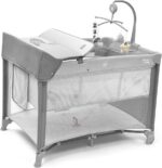 Berço Desmontável Multikids Baby DayDream Cinza BB404 com 2 alturas e colchão macio para conforto do bebê - Imagem 8