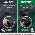 Capa Selim Bike anatômica com gel e espuma: mais conforto, ajuste firme e menos dor para pedalar por mais tempo - Imagem 4