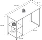Mesa Escrivaninha Noddo Centauro: design industrial moderno, resistente e ideal para home office e estudos. - Imagem 3