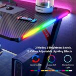 Mesa Gamer Delta Aitek em L com iluminação RGB para jogos e escritório, mais espaço e estilo para seu setup - Imagem 4