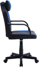 Cadeira Xtreme Gamer Orion Azul e Preta Evolux: conforto ergonômico, fácil montagem e mobilidade ideal para jogar ou trabalhar. - Imagem 5