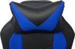 Cadeira Xtreme Gamer Orion Azul e Preta Evolux: conforto ergonômico, fácil montagem e mobilidade ideal para jogar ou trabalhar. - Imagem 8