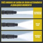 Hanabi Lavadora 1500W: motor de indução, 60 bar, 330L/h, bico ajustável e mangueira 10m para limpeza pesada. - Imagem 7