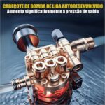 Hanabi Lavadora 1500W: motor de indução, 60 bar, 330L/h, bico ajustável e mangueira 10m para limpeza pesada. - Imagem 9