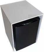 Aparador Frigobar Cervejeira Nicho Bancada MDF 90x61x45cm Branco: organize frigobar, bebidas e objetos com praticidade e estilo. - Imagem 3