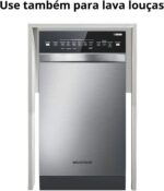 Aparador Frigobar Cervejeira Nicho Bancada MDF 90x61x45cm Branco: organize frigobar, bebidas e objetos com praticidade e estilo. - Imagem 5