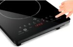 Cooktop Indução 1 Boca Portátil 127V: aquece rápido, economiza energia e oferece segurança com trava e painel touch. - Imagem 5