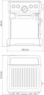 Cafeteira Express Tramontina 127V em inox: preparo rápido com 1700W para café com mais praticidade no dia a dia - Imagem 3