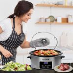 HOMECOOKIN Panela Elétrica 8L Programável: serve mais de 10 pessoas, com timer, baixa, alta e manter aquecido - Imagem 6