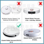 Kit de Peças de Reposição para Robô Aspirador Xiaomi E10 B112: melhore a limpeza e a sucção com acessórios essenciais para reposição. - Imagem 4