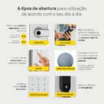 Fechadura Digital YMC 420W Branco Yale: segurança e acesso prático por senha, biometria, cartão e Alexa. - Imagem 6