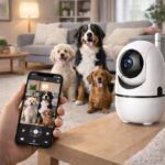 Câmera Babá Eletrônica WiFi 360° Full HD 1080p com visão noturna, áudio bidirecional e alerta de movimento para bebê, pet e casa - Imagem 3