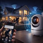 Câmera Babá Eletrônica WiFi 360° Full HD 1080p com visão noturna, áudio bidirecional e alerta de movimento para bebê, pet e casa - Imagem 5