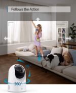 eufy Câmera E220 Anker 2K Wi-Fi 360° com IA, visão noturna e áudio двiway para monitoramento completo - Imagem 6